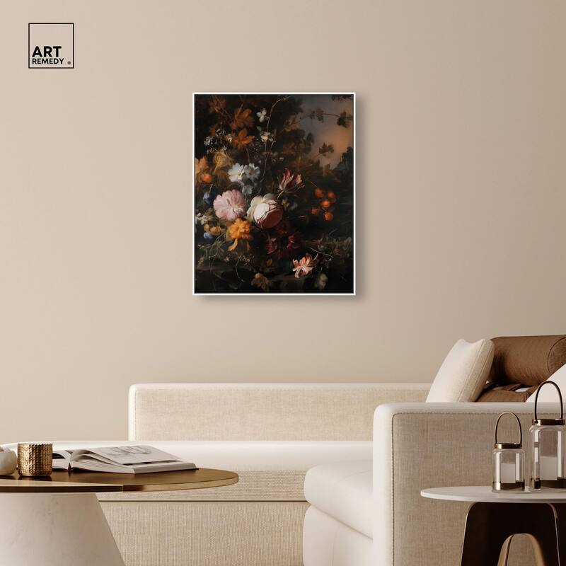 Shadowed Petal Secrets I Canvas by Art Remedy