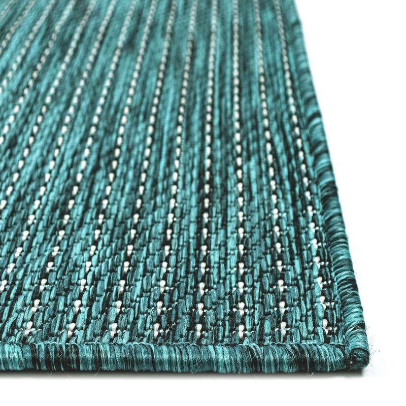 Liora Manne Carmel Textured Striped Indoor/ Outdoor Area Rug
