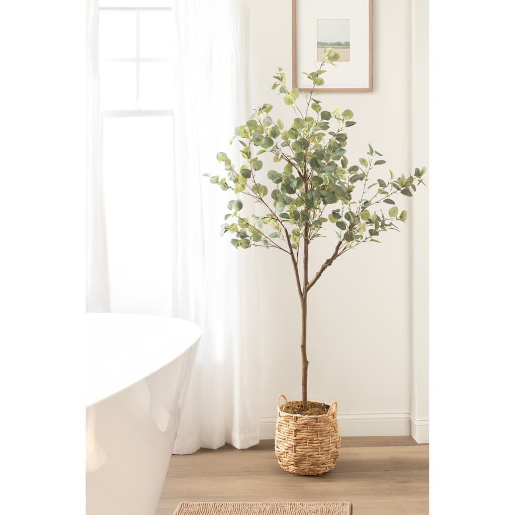Kate and Laurel Eudora Faux Eucalyptus Tree