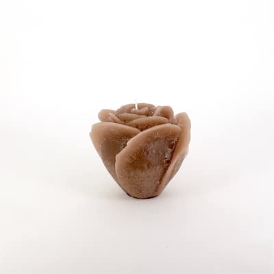 Large 1-Wick Rose Candle 5.5"Dia x 4.75" Opaque - Opaque