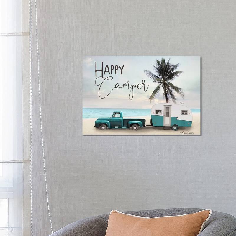 iCanvas "Happy Camper " by Lori Deiter Canvas Print - 18x26x1.5
