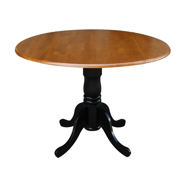 Round 42-inch Drop-leaf Table. Opens flyout.