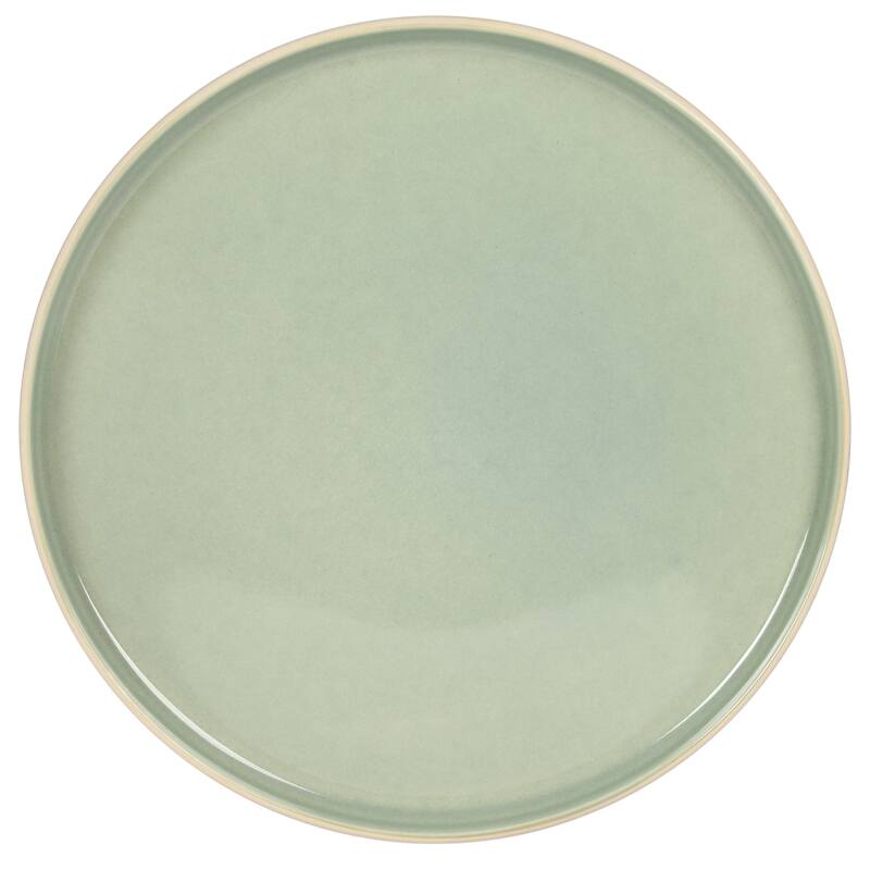 Gibson Elite Liberty Bay 16-Piece Pottery Clay Stoneware Stackable Dinnerware Set - Reactive Glaze, Service for 4