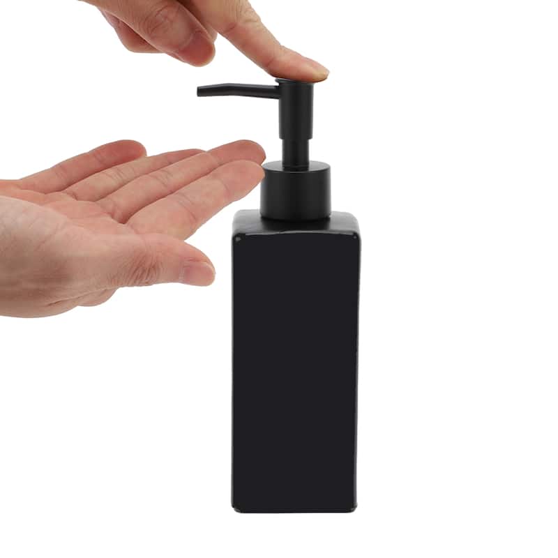 Square Elegant Soap Pump Dispenser for Laundry Rooms Hotels 350ml 1 Pcs