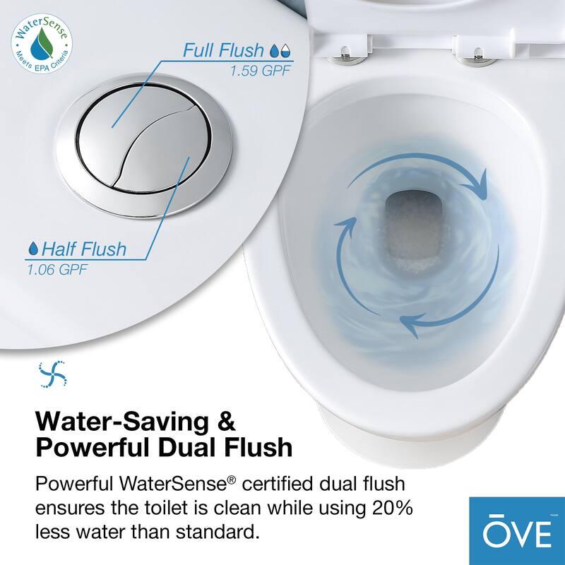 Ove Decors Felix Bidet Toilet Built-in with Tank Elongated