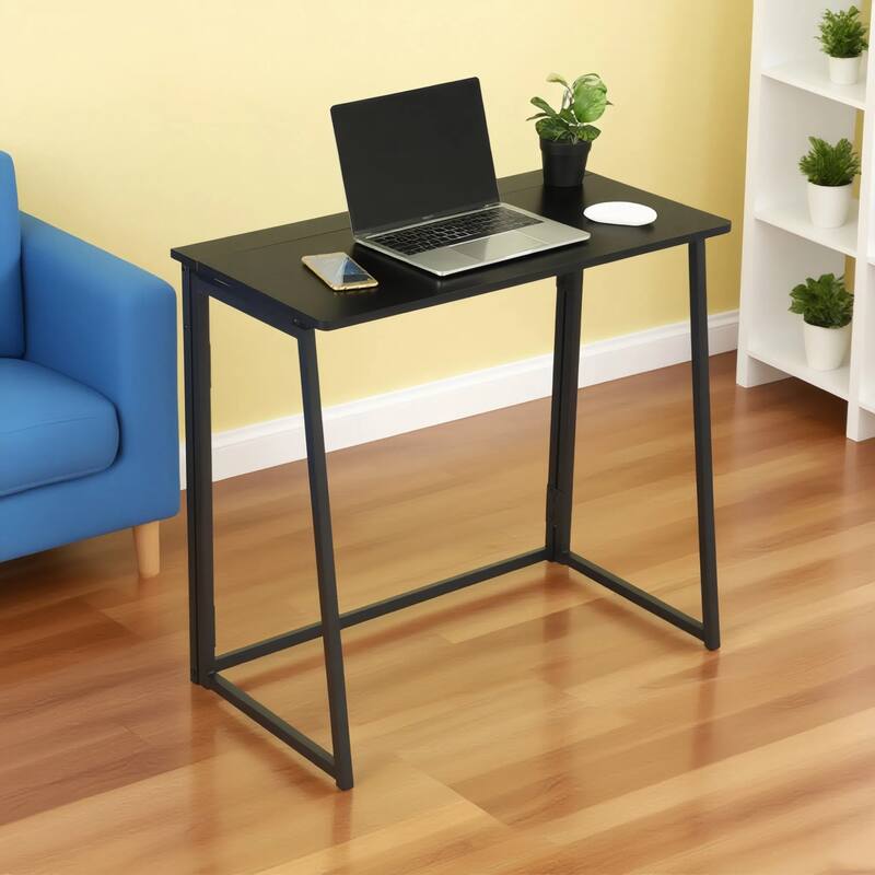 HomyLin Folding Desk Study Corner Writing PC Office Sofa Table