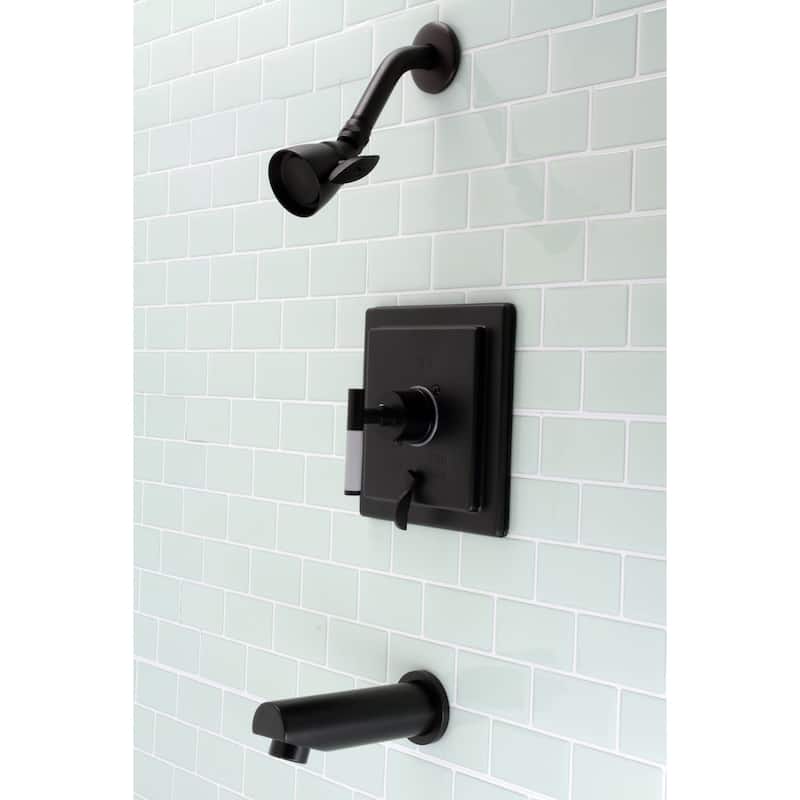Kingston Brass Kaiser Tub and Shower Trim Package with 1.8 GPM Single