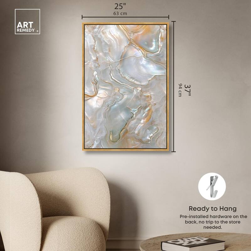 Fluid Preciousness IV Canvas by Art Remedy