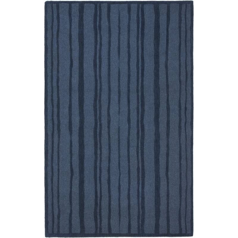 Martha Stewart by SAFAVIEH Freehand Stripe Wool Rug - 4' x 6' - Wrought Iron