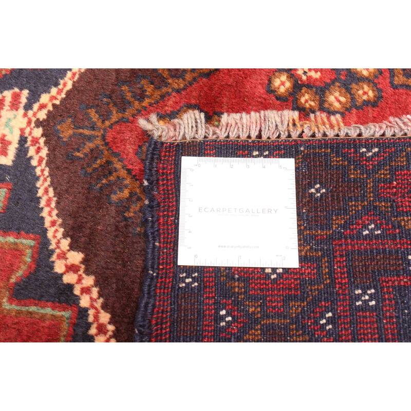 ECARPETGALLERY Hand-knotted Teimani Dark Navy Wool Rug - 2'10 x 4'3