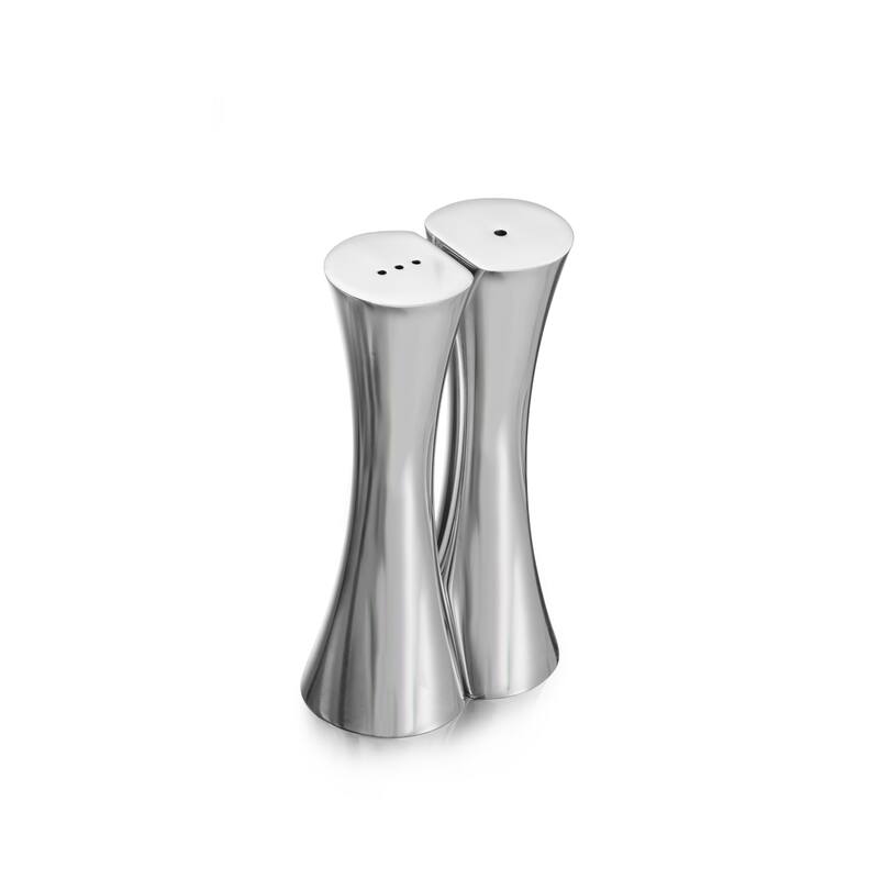 Nambe Kissing Salt and Pepper Shakers - 5" H
