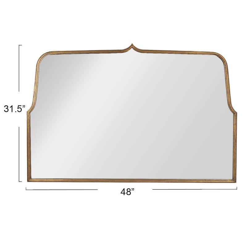 Arched Metal Framed Wall Mirror