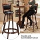 preview thumbnail 7 of 10, Costway Set of 2 29'' Swivel Bar Height Stool Wood Dining Chair