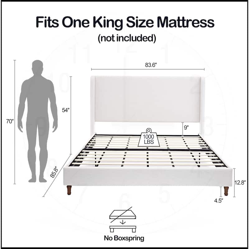Harper Tall Headboard Upholstered Bed