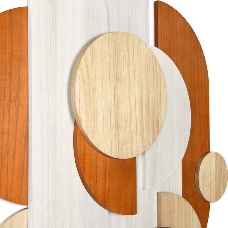 "Cinnamon Dreamscape" Hand Made & Hand Finished Dimensional Solid Paulownia Wood Abstracts Wall Art