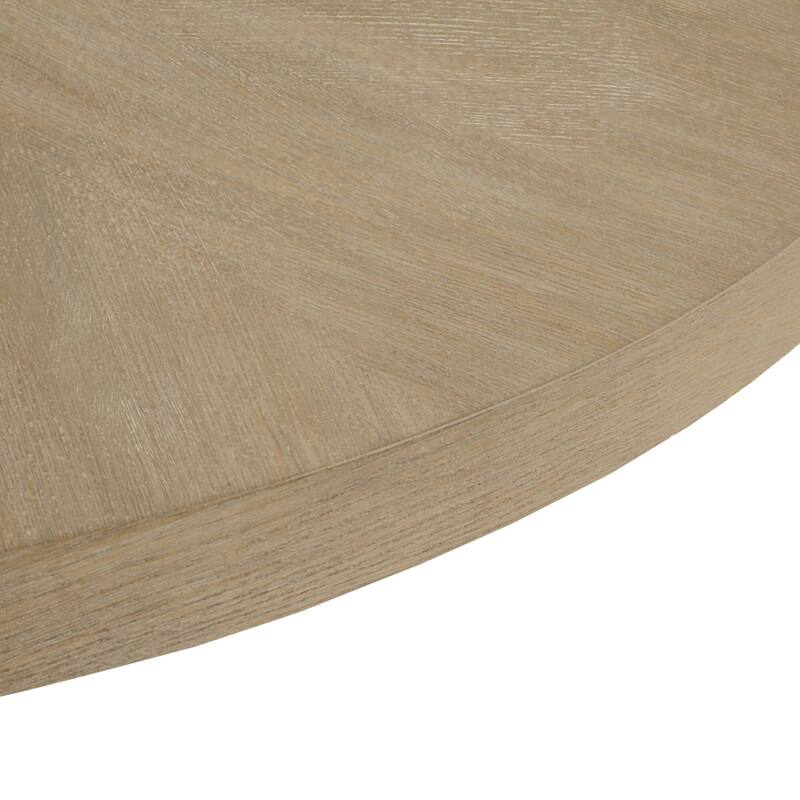 Roomfitters Sadie 36-Inch Round Coffee Table, Starburst Wood Veneer Pattern