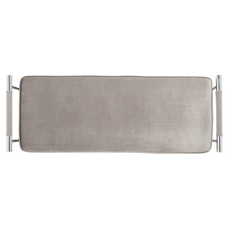 SAFAVIEH Pinkey Glam Long Rectangle Cushion Bench with Arms - 48" W x 17.3" L x 24.8" H - 48Wx17Dx25H