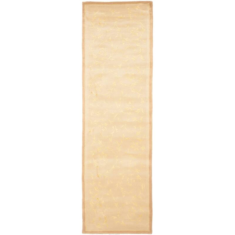 SAFAVIEH Handmade French Tapis Csenge Shabby Chic Oriental Scrolls - 2' 6" x 8' - Assorted