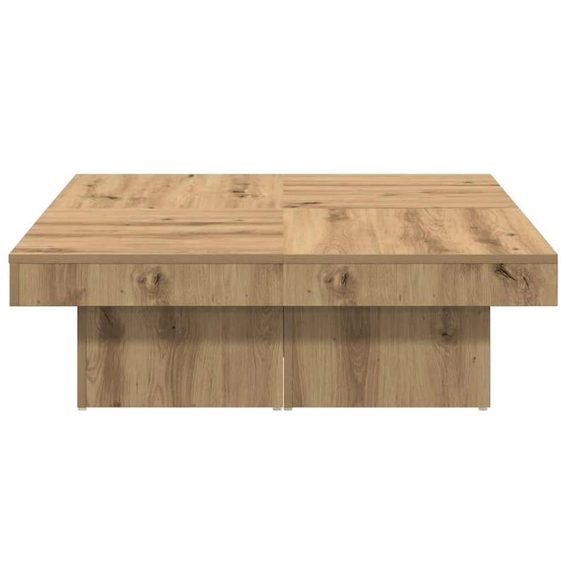 vidaXL Coffee Table Artisan Oak Engineered Wood Medium Coffee Table - 35.4 x 35.4 x 11.0