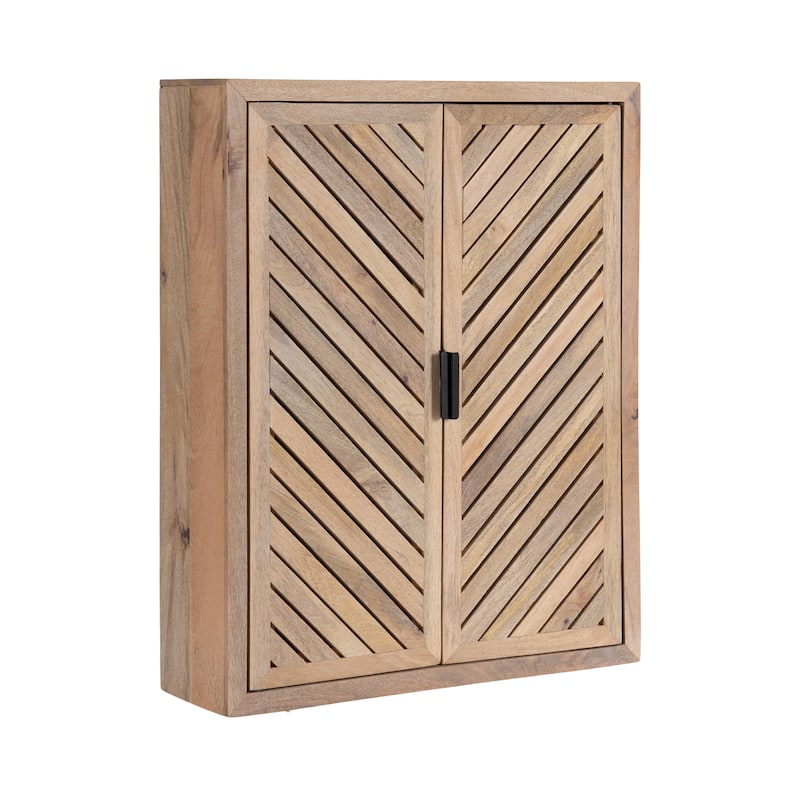Kate and Laurel Mezzeta Tall 2-Door Bath Cabinet