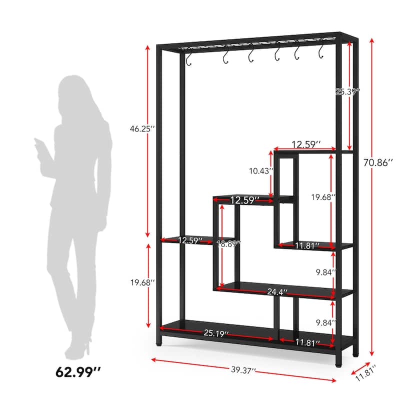 70.9 Inches Tall Large Indoor Plant Stand Metal Plant Shelf