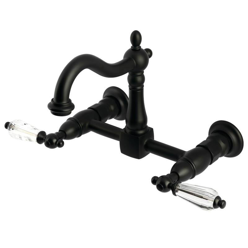 Willshire Two-Handle 2-Hole Wall Mount Bridge Kitchen Faucet