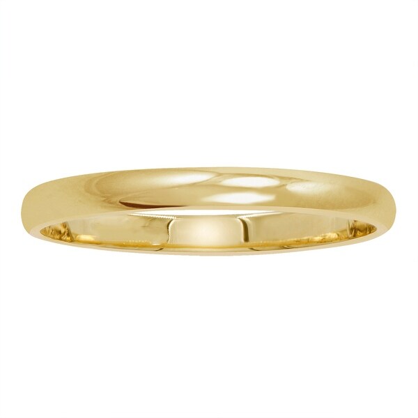 plain gold wedding band for her