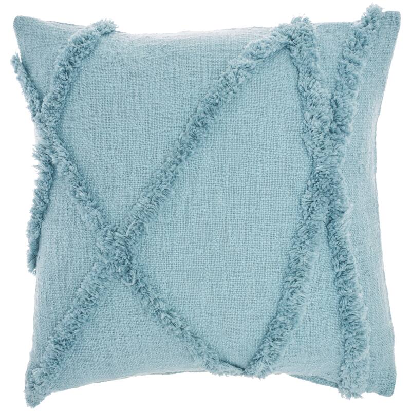 Mina Victory Distressed Diamond Boho Throw Pillow