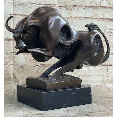 Original Milo Modern Art Bull Bronze Statue Figure Abstract Mid Century