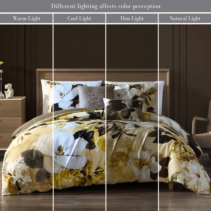 Bebejan Zayra 100% Cotton Sateen 5 Piece Reversible Comforter Set