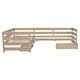 preview thumbnail 8 of 25, Twin Size L-shaped Platform Bed with Storage Drawers, Wooden Bed Frame