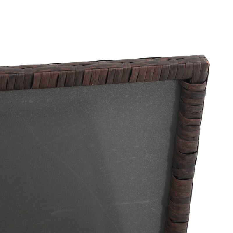 Outdoor 120 Gallons PE Wicker Storage Box