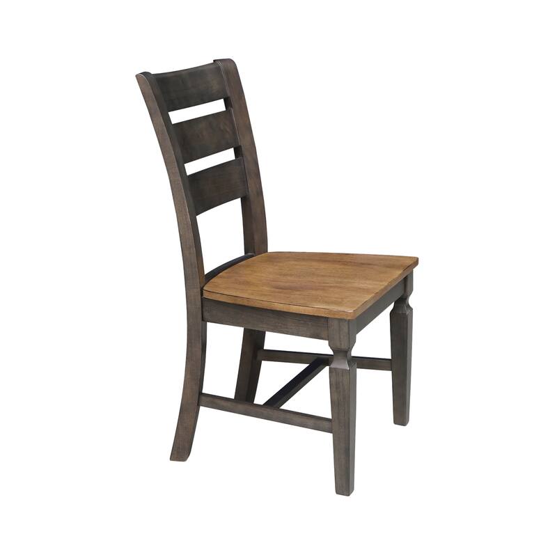 Vista Ladderback Solid Wood Dining Chairs - Set of Two