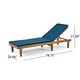 preview thumbnail 7 of 17, Nadine Outdoor Acacia Wood Chaise Lounge and Cushion Set by Christopher Knight Home
