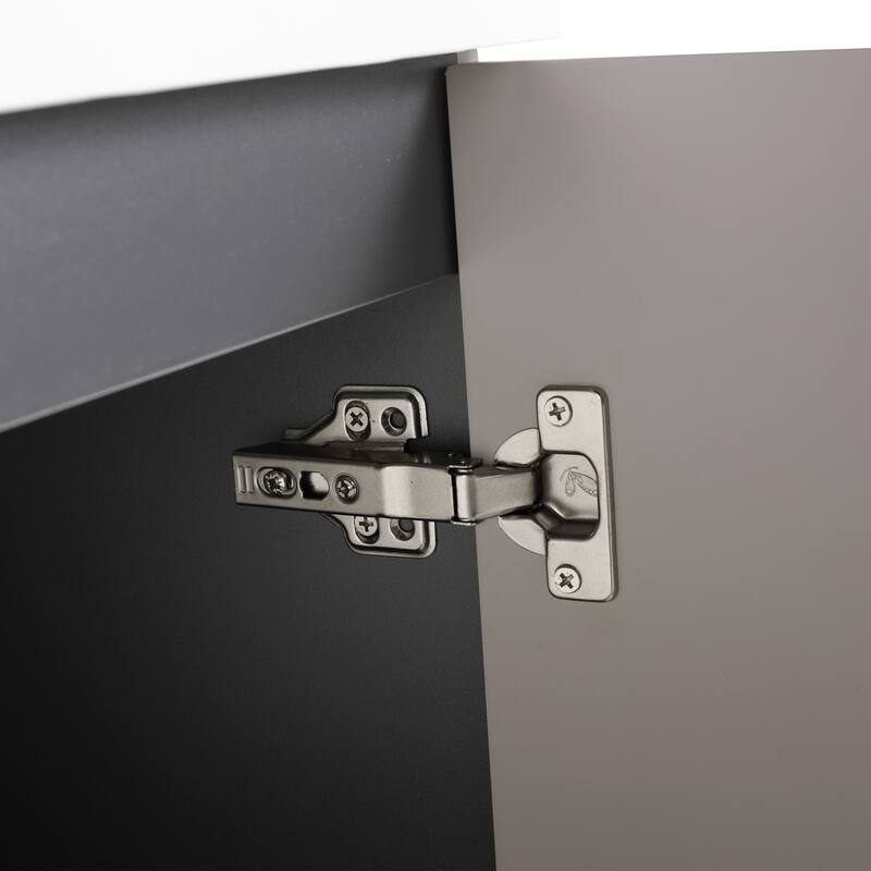 Modern 30 Inch Freestanding Bathroom Vanity Base without Sink, Storage Cabinet with Soft-Close Doors and Adjustable Shelves