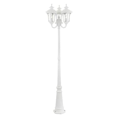 Livex Lighting Oxford 3 Light 87" Tall Outdoor Multi Head Post Light