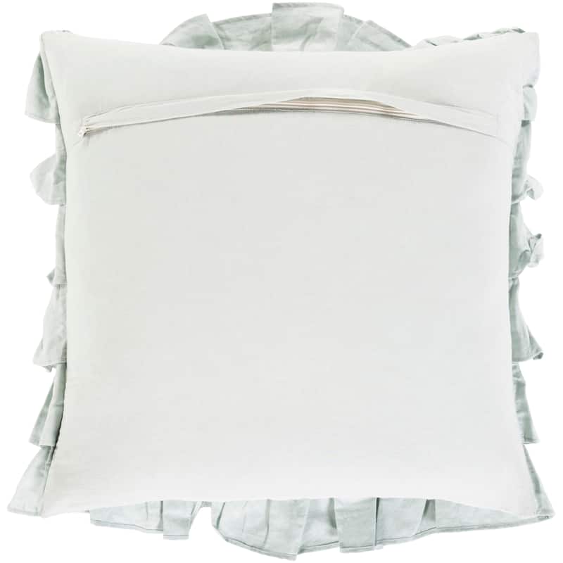 Ryder Ruched Ruffle 20-inch Throw Pillow