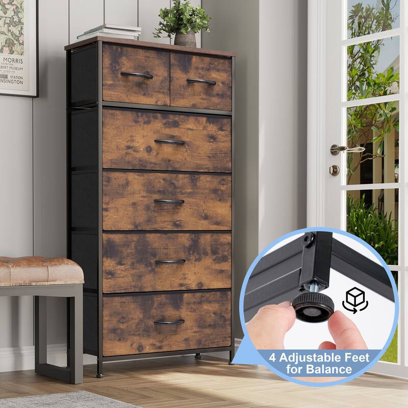 6-drawer Chest Vertical Dresser Storage Tower by Crestlive Products