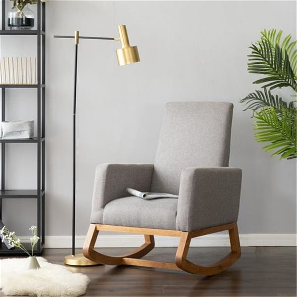 Light gray rocking hot sale chair