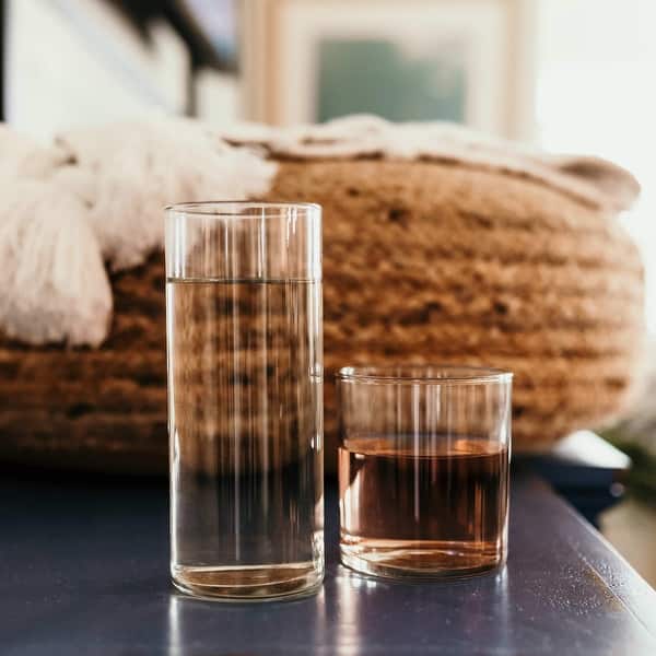 Libbey Miles 16-Piece Tumbler and Rocks Glass Set - Set of 16