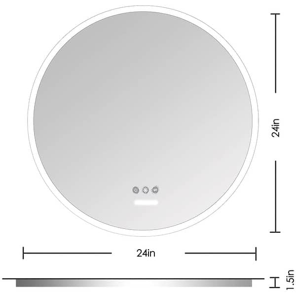 24 inch Acrylic LED Round mirror Bed Bath & Beyond 36245273