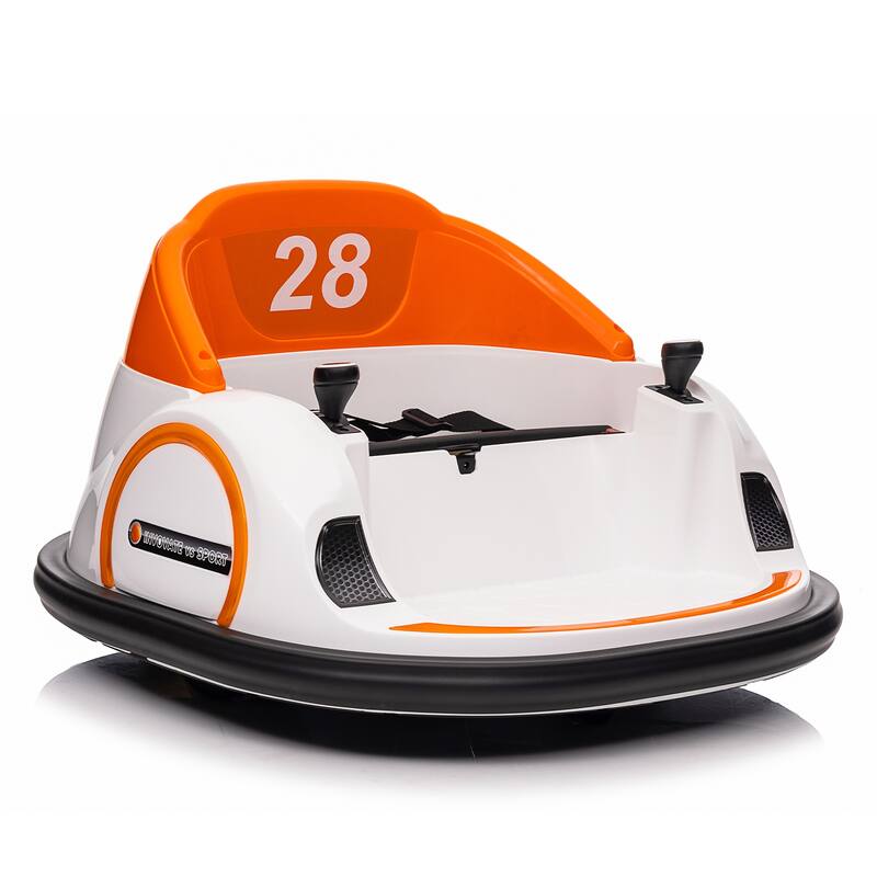 Electric 12V Ride On Bumper Car for Kids Gifts - Orange