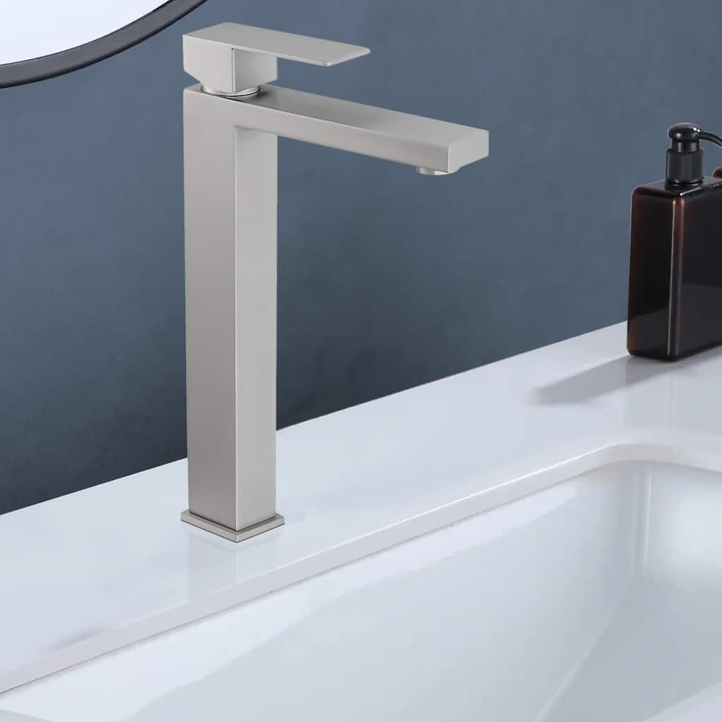 Topcraft Stainless Steel Single Handle Bathroom Sink Faucet