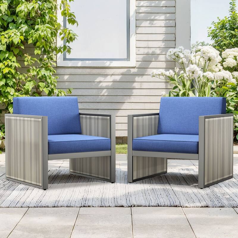 Outdoor Wicker Rattan Arm Chair with Cushion