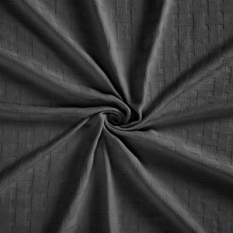 Superior Basketweave All-Season Bedding Cotton Blanket
