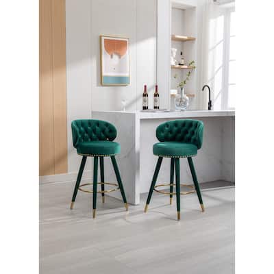 Counter Height Bar Stools with a fixed height of 360 degrees Set of 2