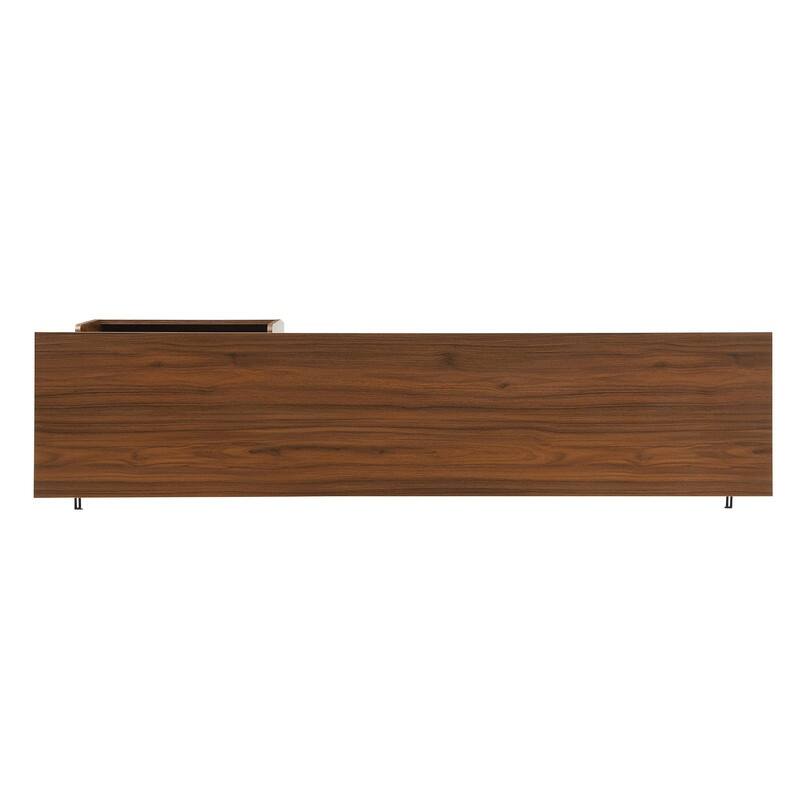 70.8'' Modern TV Stand for TVs up to 75", Entertainment Center with Storage, Sliding Doors