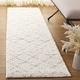 preview thumbnail 38 of 154, SAFAVIEH Arizona Shag Nevada 1.2-inch Thick Rug 2'3" x 18' Runner - Ivory/Beige