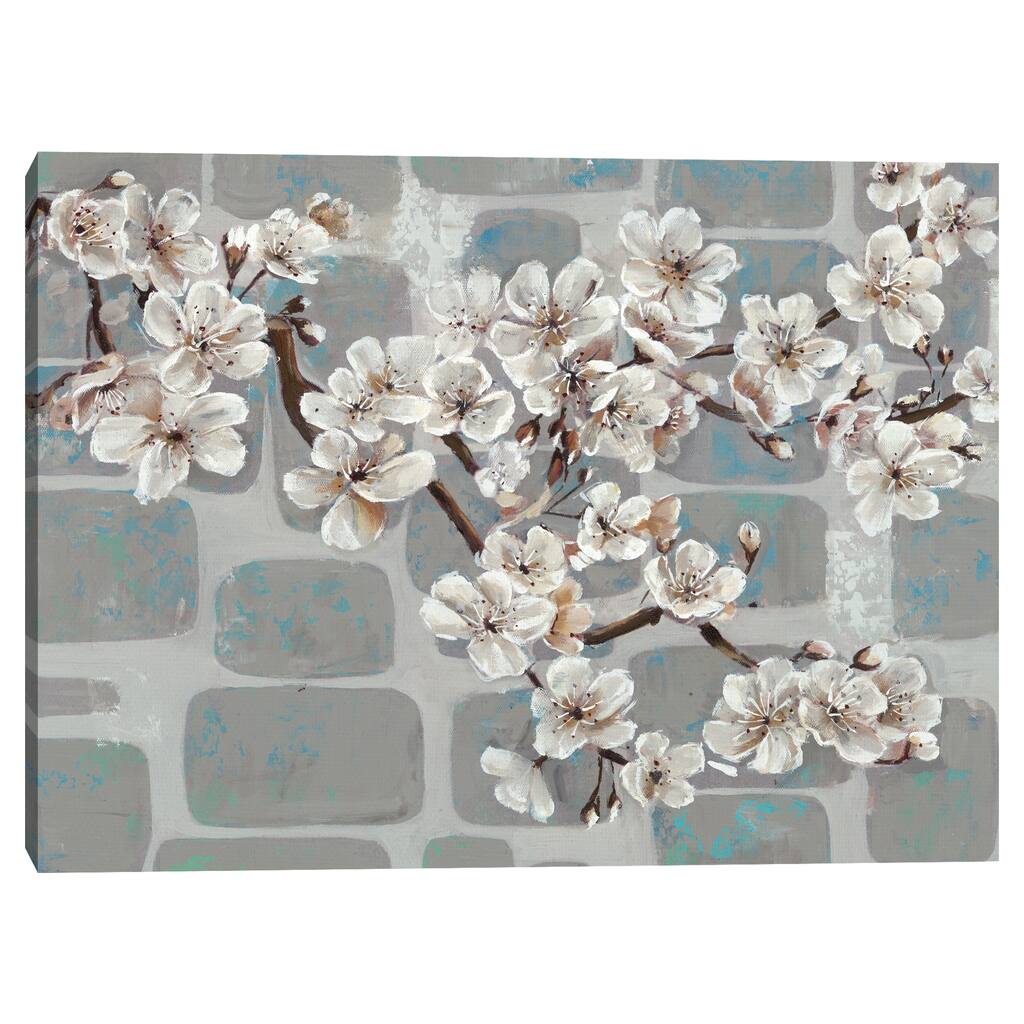 White Sakura Portrait by Frank Parson Canvas Art Print