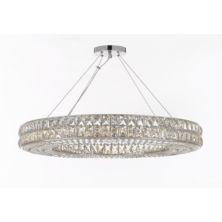 Crystal Spiridon Ring Modern Chandelier - Chandeliers For Bedrooms by Overstock.com